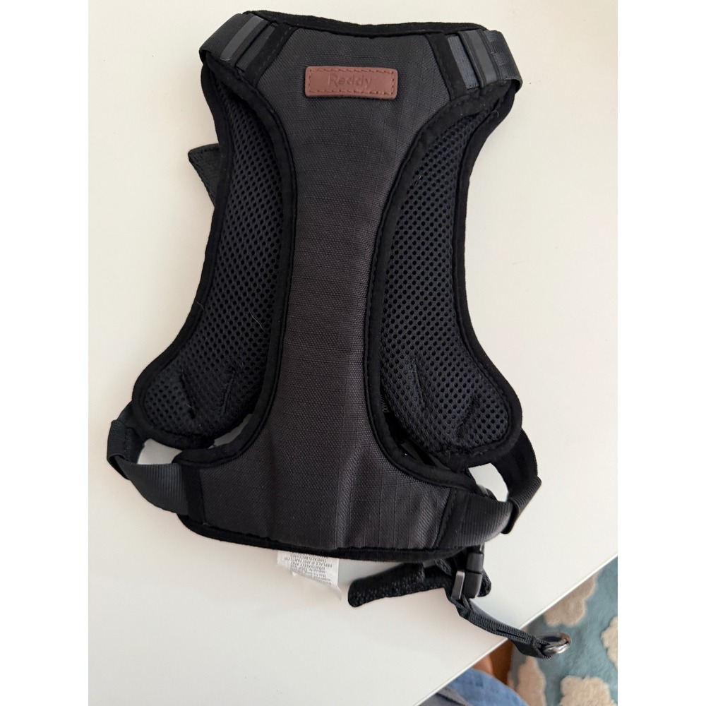 Reddy Black Reflective Dog Harness Medium Mesh Padded Adjustable Vest